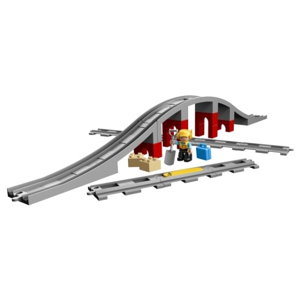 LEGO Duplo Town 10872 Togbro og spor, 2-5 år