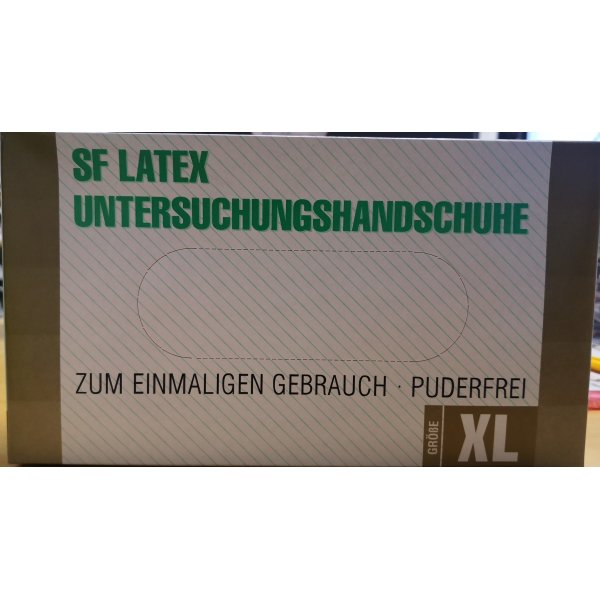 Latexhandsker pudderfri, x-large, natur, 100 stk