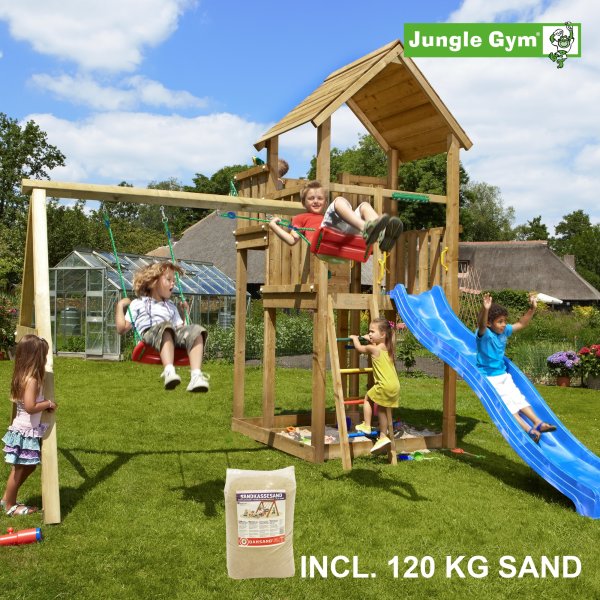 Jungle Gym Palace legetårn swing sand &rutschebane