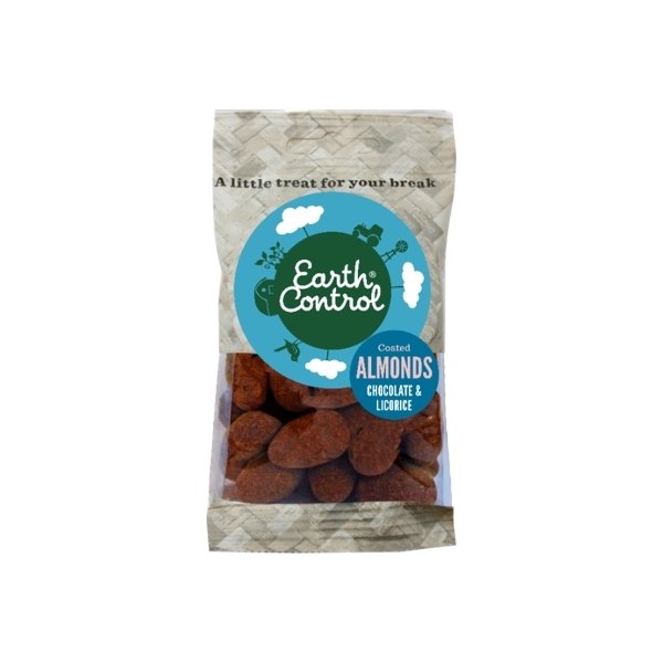 Earth Control Chokolade/Lakrids Mandler, 25 g