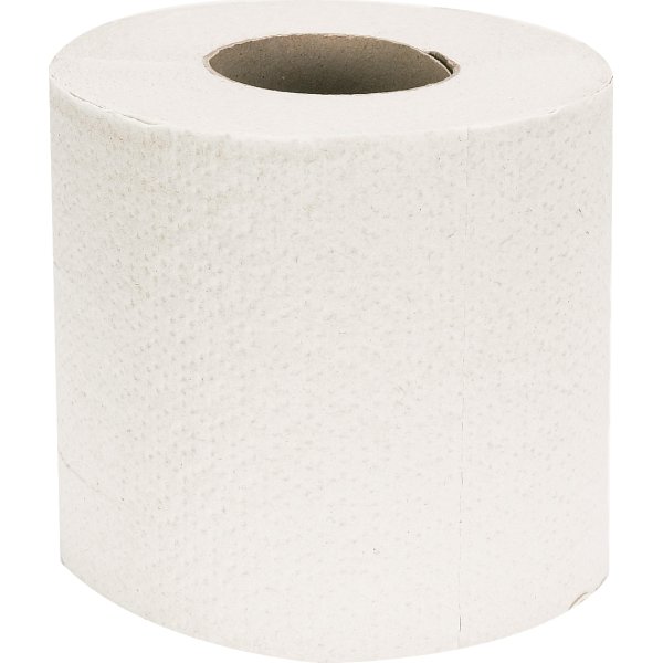 Toiletpapir 2-lags, 64 ruller pr. sæk, ubleget
