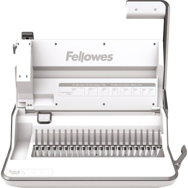 Fellowes Lyra 3-i-1 indbindingsmaskine, hvid