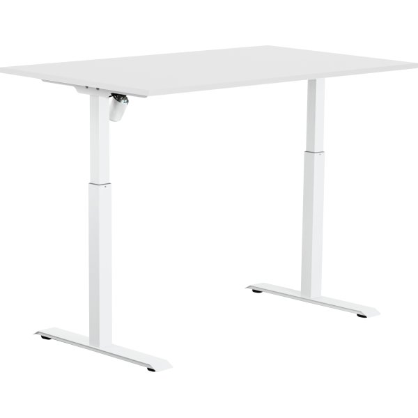 Sun-Flex II hæve-/sænkebord, 140x80, Hvid/hvid