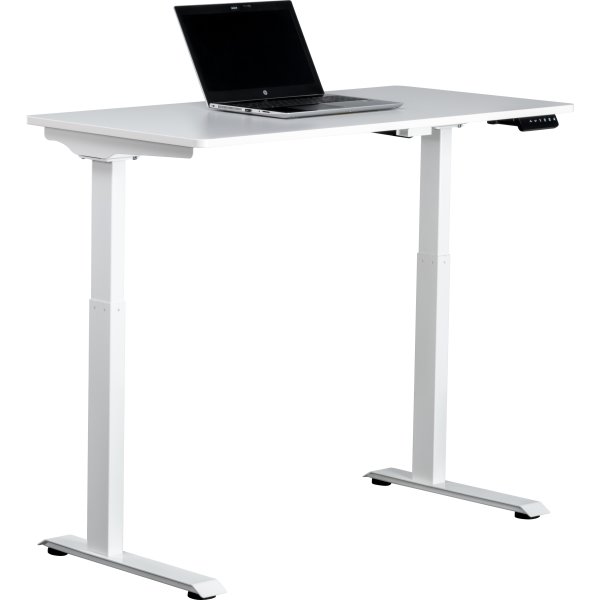 Small hæve/sænkebord, 120x60 cm, Hvid