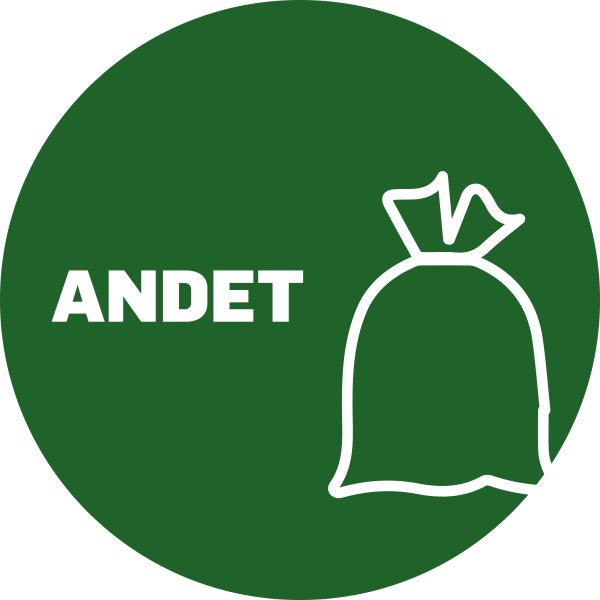 DropBucket Affaldspiktogram Ø25 cm selvklæb, Andet