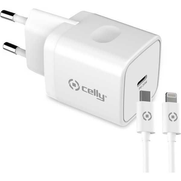 Celly ProPower 20W USB-C til Lightning oplader