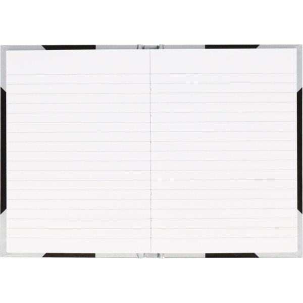 Bantex Kina Notes A4 | Linjeret | Sort/sølv