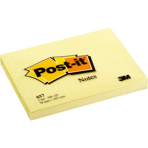 Post-it Notes | 76x102 mm | Gul
