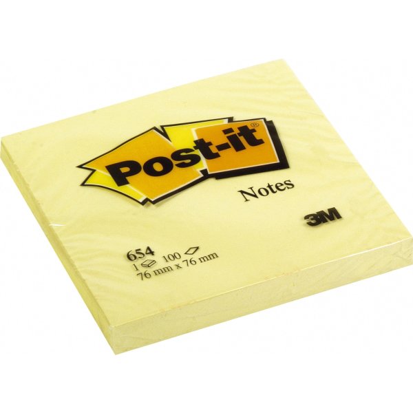 Post-it Notes | 76x76 mm | Gul
