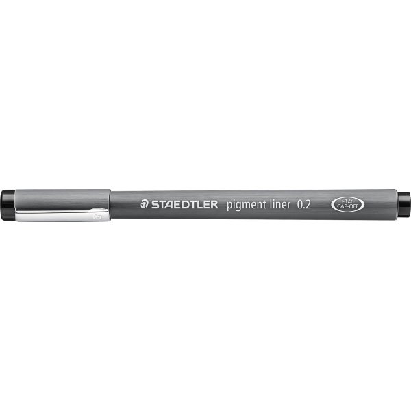 Staedtler Pigment 308 Fineliner | 0,2 mm | Sort
