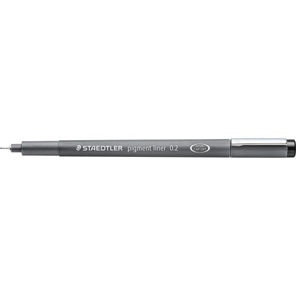Staedtler Pigment 308 Fineliner | 0,2 mm | Sort