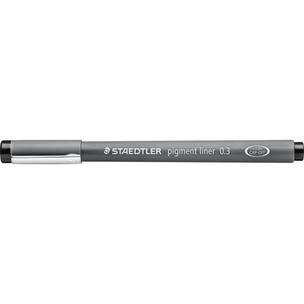 Staedtler Pigment 308 Fineliner | 0,3 mm | Sort