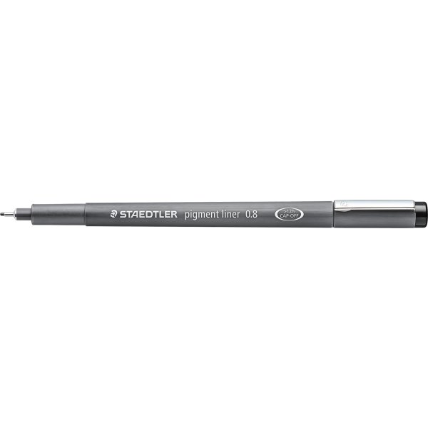 Staedtler Pigment 308 Fineliner | 0,8 mm | Sort