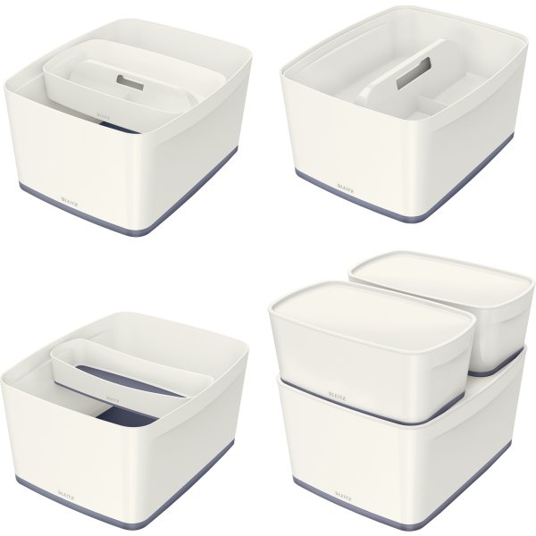 Leitz MyBox förvaringsbox Large vit/grå