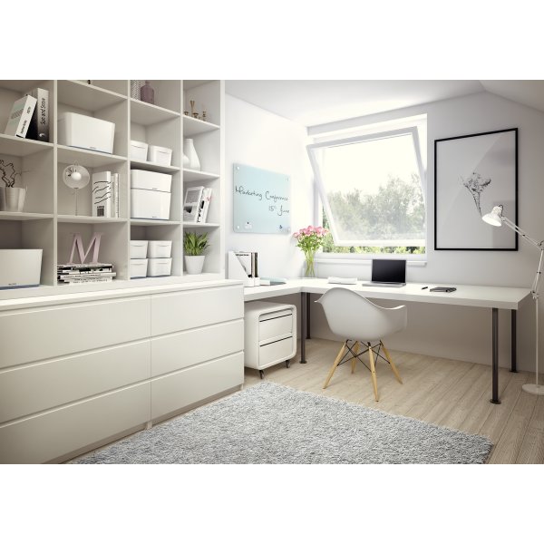 Leitz MyBox förvaringsbox Large vit/grå