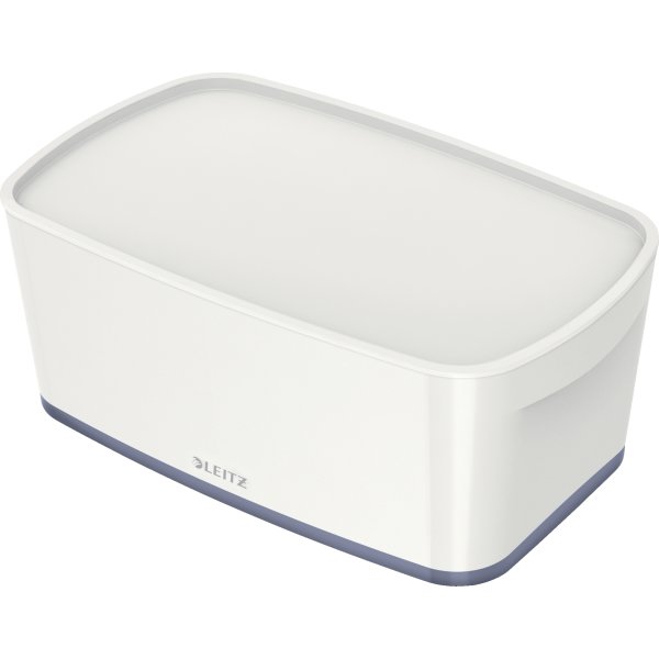 Leitz MyBox förvaringslåda Small, vit/grå