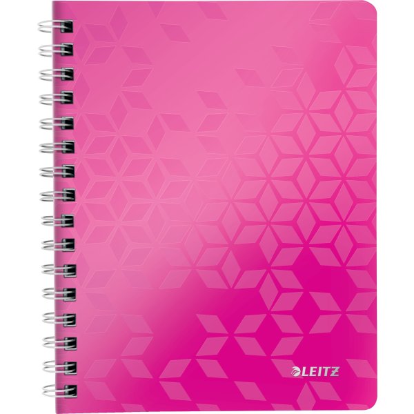 Leitz WOW Spiral Notesbog | A5 | Linjeret | Pink