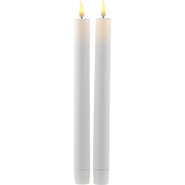 Sirius Sille LED Kronelys, H25 cm, Hvid, 2 stk.