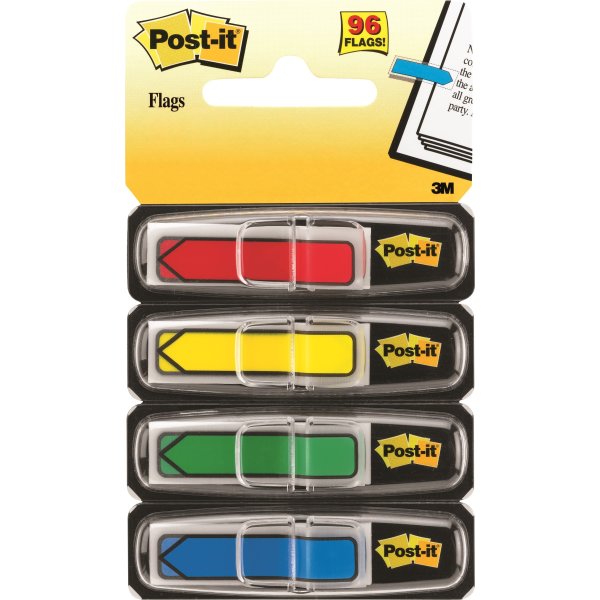 Post-it Indexfaner | 12x43 mm | Pile | 4 farver