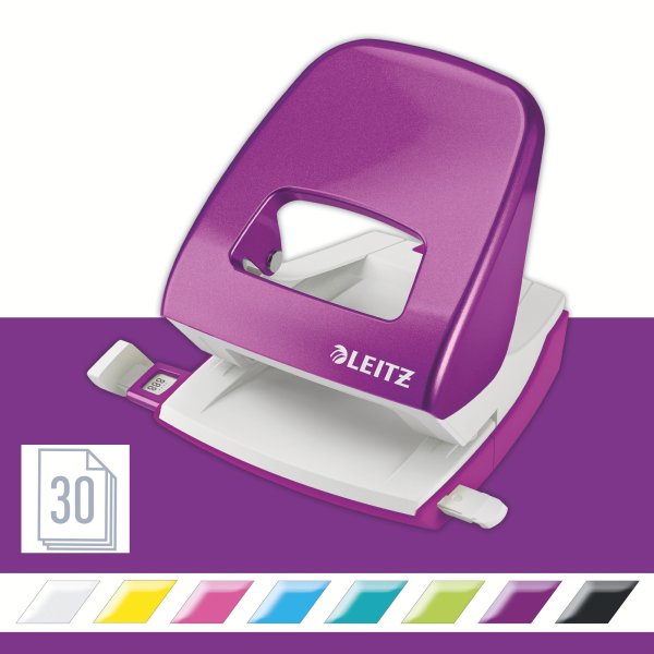 Leitz 5008 WOW Hulapparat | 30 ark | Lilla