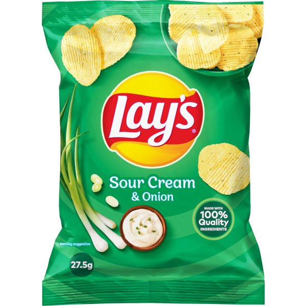 Lay's Sour Cream & Onion 27,5 g Lomax