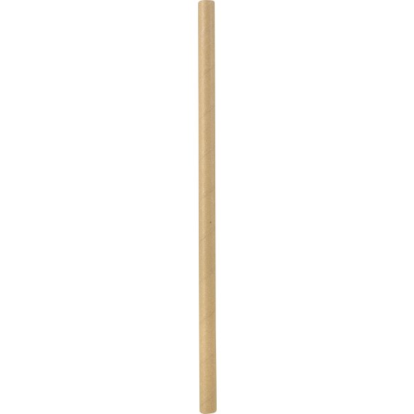 Sugerør | Papir | Brun | 25 cm | Ø8 mm |100 stk