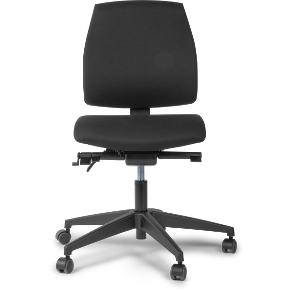 DEMO: Inter kontorstol m. mellem ryg, sort