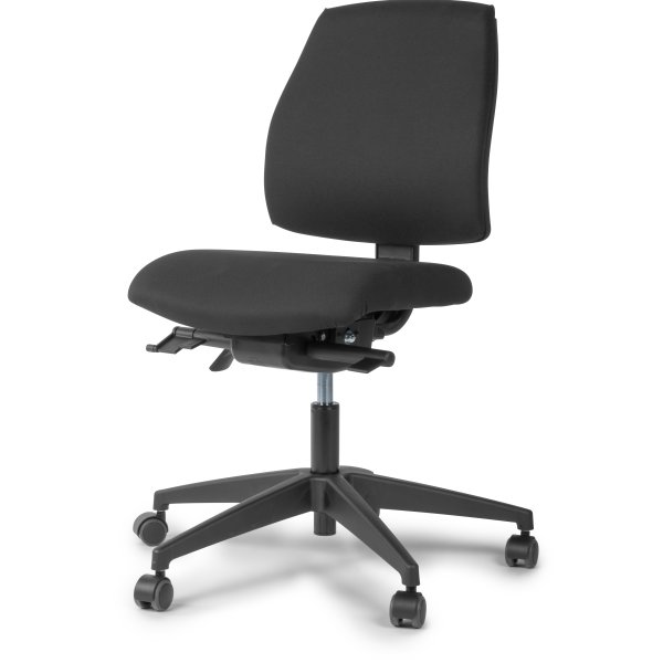 DEMO: Inter kontorstol m. mellem ryg, sort