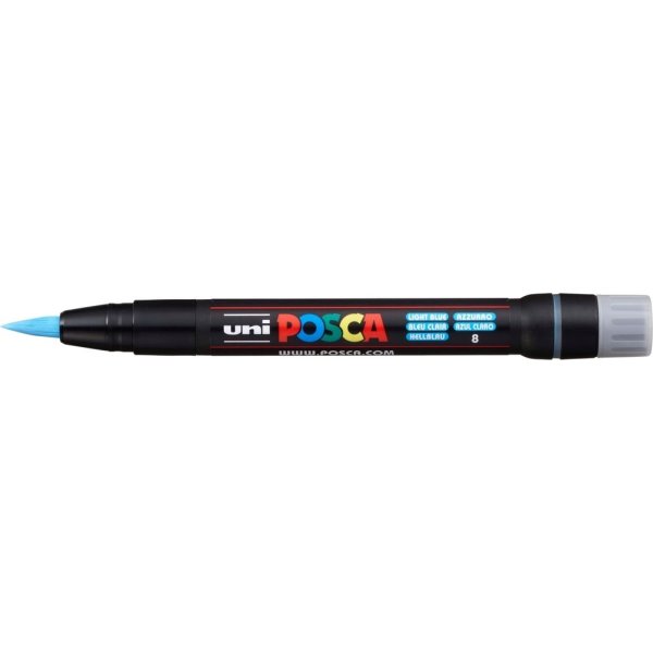 Posca Marker | PCF350 | Brush | 1-10 mm | Lyseblå