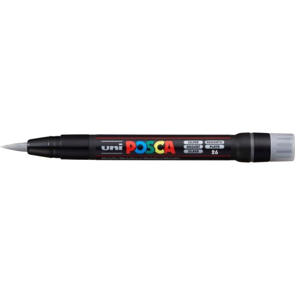 Posca Marker | PCF350 | Brush | 1-10 mm | Silver