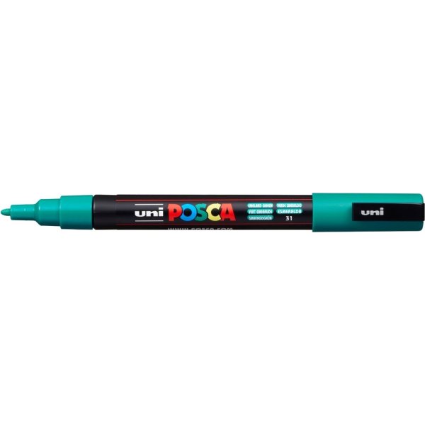 Posca Marker | PC-3M | F | 1,3 mm | Smaragdgrøn