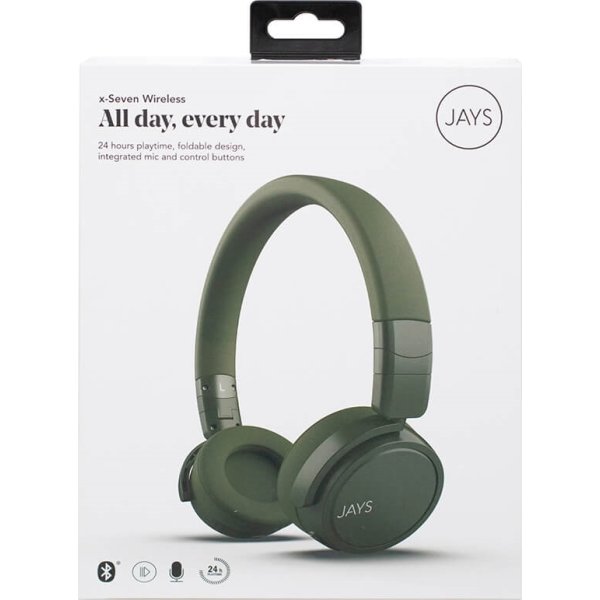 Jays x-Seven Trådløse Hovedtelefoner, grøn