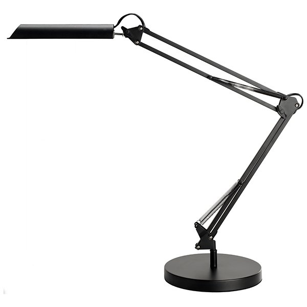 Unilux Swingo LED lampe sort m/ bordfod
