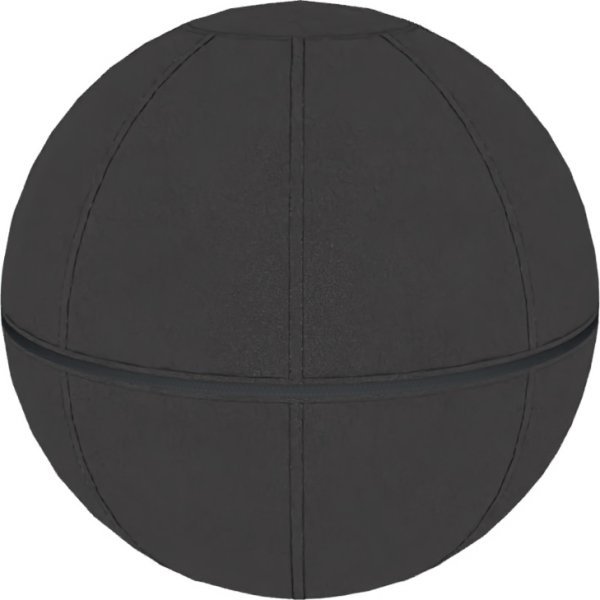 Office Ballz, balancebold Ø55 cm, Sort/sort lynlås