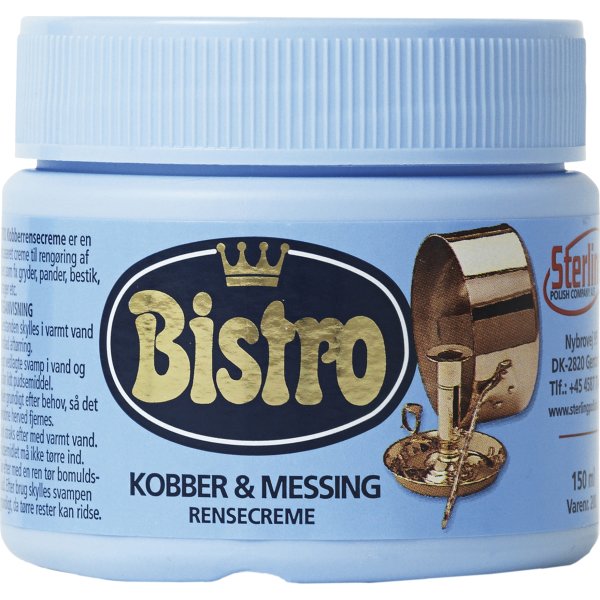 Bistro Kobber- og Messingrensecreme | 150 ml