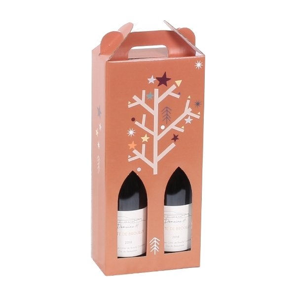 Vinæske 2 flasker | Juletræ | Lomax A/S