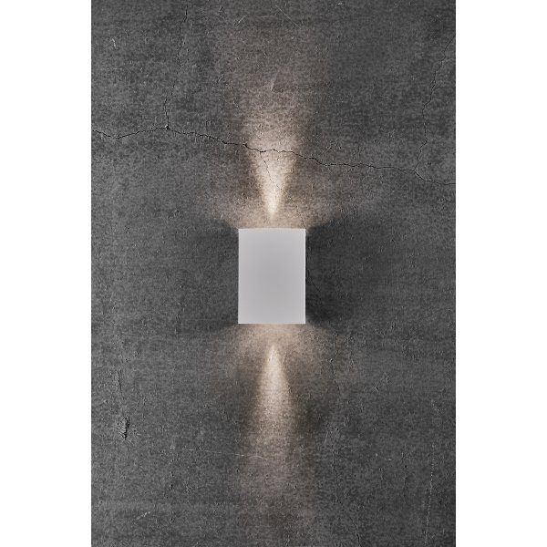 Nordlux Fold 10 udendørs væglampe, Hvid