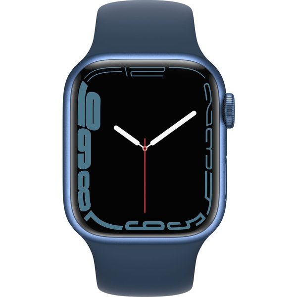 Apple Watch Series 7 GPS, 41mm, blå, sport