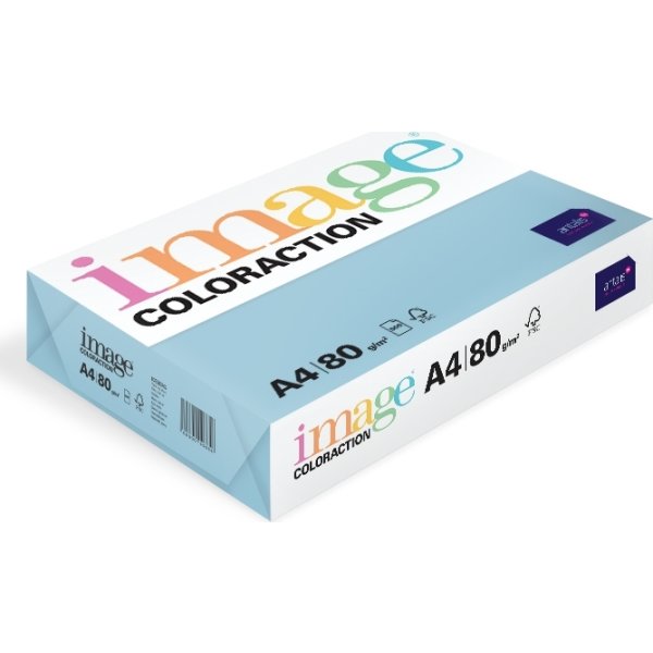 Image Coloraction A4, 80g, 500ark, Pale Icy Blue