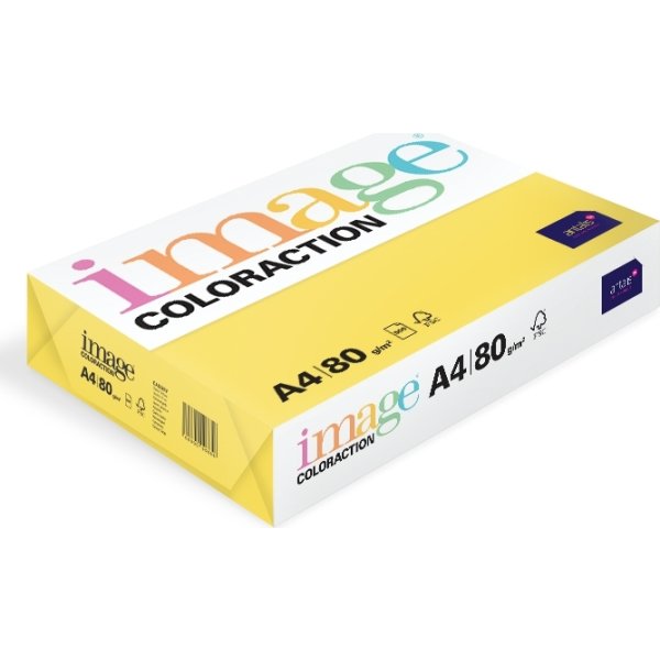 Image Coloraction A4, 80g, 500ark, Deep Yellow