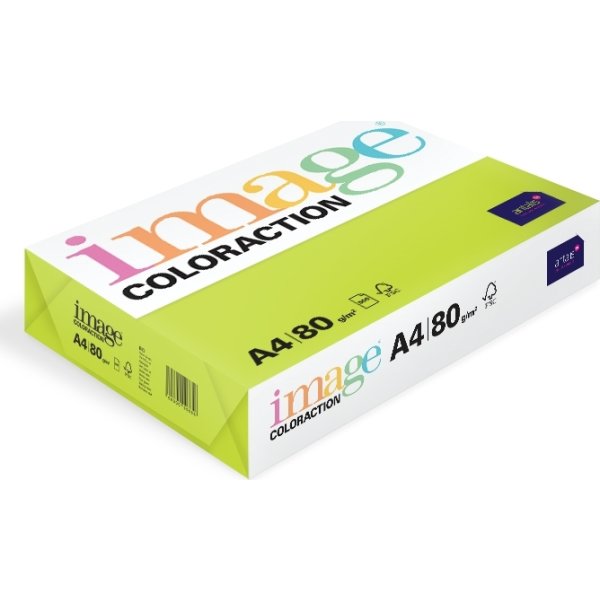 Image Coloraction A4, 80g, 500ark, Neon Green