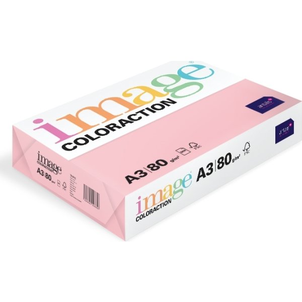 Image Coloraction A3, 80g, 500ark, lys rosa