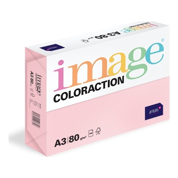 Image Coloraction A3, 80g, 500ark, lys rosa