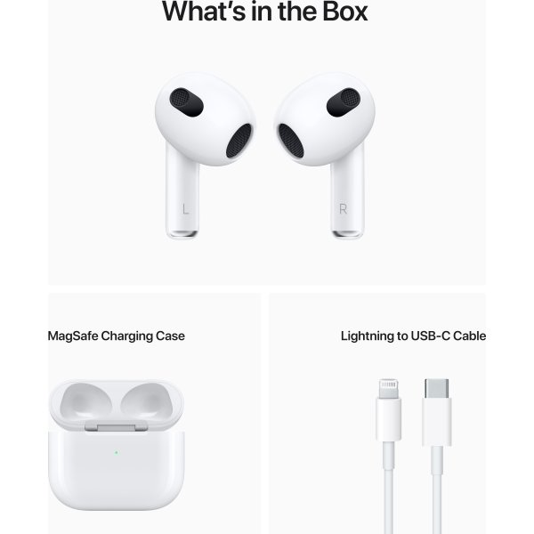 Apple AirPods 2021 høretelefoner, hvid