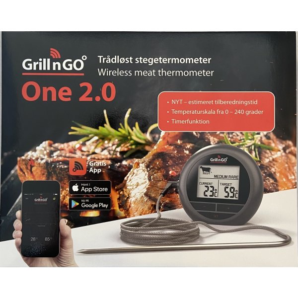 Grill'n'go One 2.0 trådløst stegetermometer