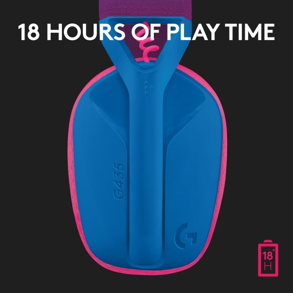 Logitech G435 LIGHTSPEED | trådlöst headset | blå