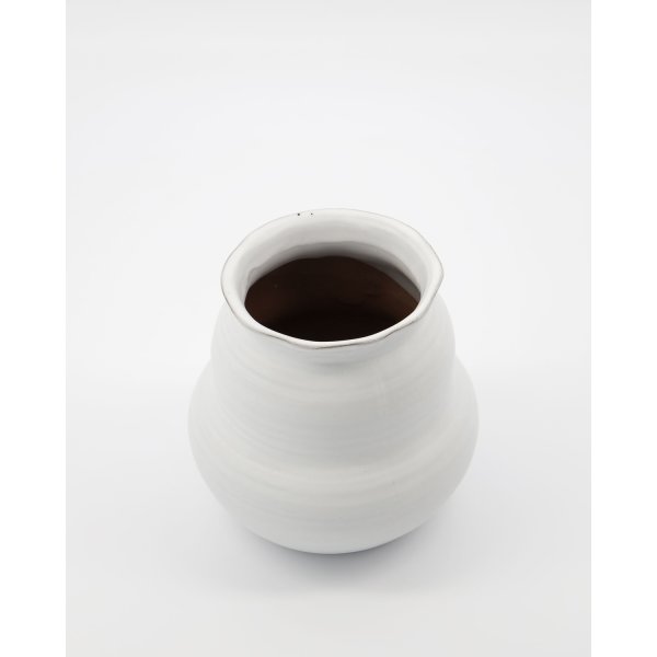 House Doctor Juno vase, hvid H 15 x Ø 15 cm