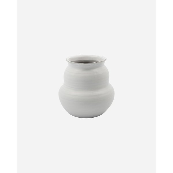 House Doctor Juno vase, hvid H 15 x Ø 15 cm