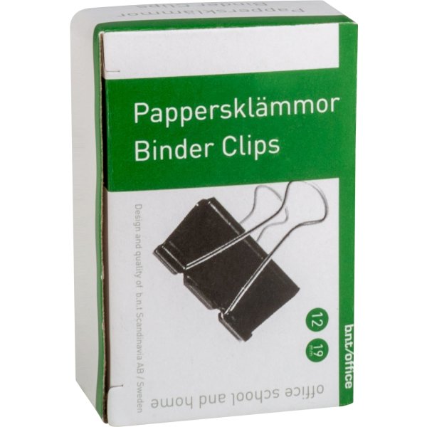 Office Foldback Brevclips | 19 mm | 12 stk.