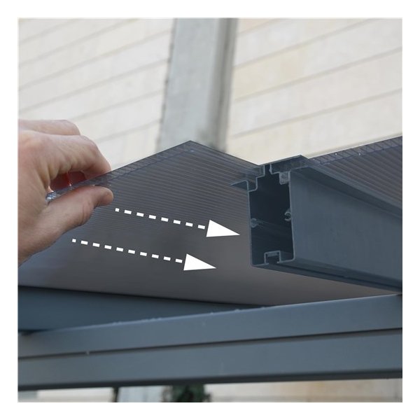 Palram Canopia Verona 5000 carport | Antracitgrå